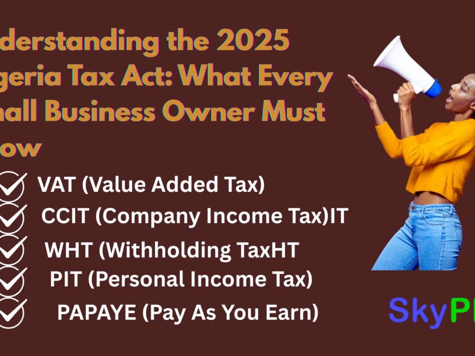 Understanding the 2025 Nigeria Tax Act: What Every Small Business Owner Must Know